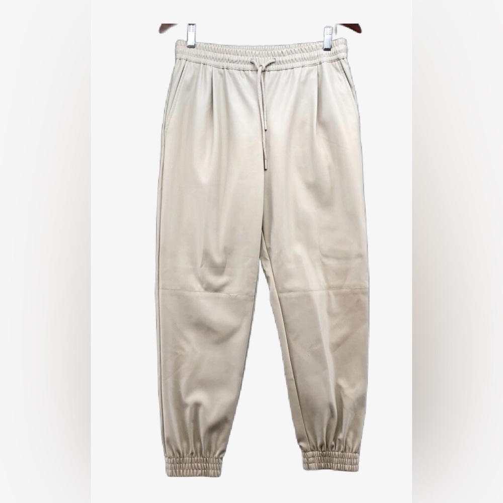 Zara Cream leather Pants